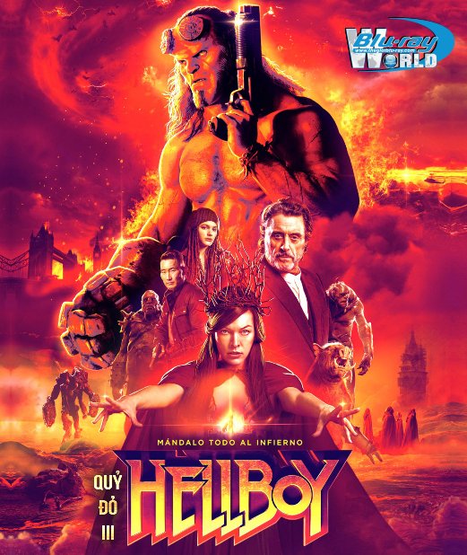 F1714. Hellboy III 2019 - Quỷ Đỏ 3 2D50G (TRUE- HD 7.1 DOLBY ATMOS)